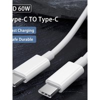 PD 60W USB C to USB Type C Cable Fast Charge Data Cable For Huawei Samsung Xiaomi Macbook iPad Data Line Type C To Type C Cable