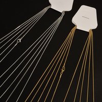 45/50/60/70cm Stainless Steel Round Snake Chain Necklace For Women Men Accessories Width 1.2mm Fashion Jewelry On The Neck Gift