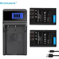 1300mAh Battery EN-EL9 ENEL9 EN EL9A For Nikon D40 D60 D40X D5000 D300 L15 Camera Batteries Charger