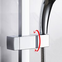 Adjustable Shower Bracket Holds for Bathroom Slide Bar Plastic Shower Head Holder Bracket Rack Four Sizes Slip-On Lift Rod Mount