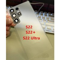 S908 S906 S901 Housing For Samsung Galaxy S22 Ultra S 22 Plus Transparent Battery Back Cover Repair Door Rear Case + Camera Lens