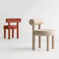 Contemporary Minimalist Nordic Dining Chair - Soft-Back Design for Homes, Hotels & Restaurants, Leisure Seating Option