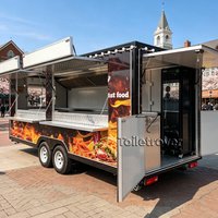High Quality Street Mobile Food Trailer Portable Food Truck Commercial Food Truck Trailer for Night Market Snacks