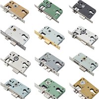 Lock Cylinder Mute Security Lock Body Stainless SteelDoor Lock Body Internal House Indoor Wooden Door Lock Accessories