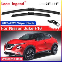 For Nissan Juke F16 2020 2021 2022 2023 Front Windshield Wiper Blades 2pcs Windscreen Window Accessories 24"+14"