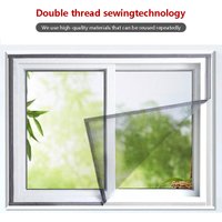 A gray mesh frame mosquito net, insect screen window net, non perforated self-adhesive tape, suitable for door and window mesh
