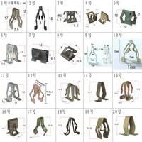 10pcs Car Dashboard Console U-type Metal Clip CD Panel Retainer Clips for Audi VW Automobile Instrument Panel Snap Clip Fastener