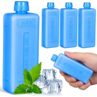 4Pcs Ice Block Reusable Cooler Ice Packs Leakproof Portable Fresh Keeping Box for Food Transport Freezer Pack Cooling Case