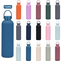 350/500/750/1000ml Stainless Steel Thermal Water Bottle/Vacuum Flasks With Handle,Small Mouth Sports Thermos Cup For Travel Car