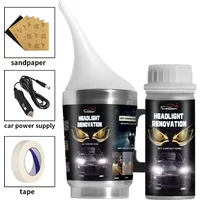 Car Headlights Renovation Polishing Kit Headlight Restoration MotorcycleAutomotive Care Tool 800ML Liquid Polymer Evaporator