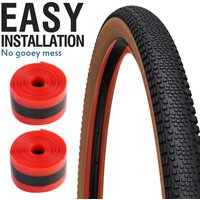 2pcs Red Anti-Puncture Lining Belt for MTB and Road Bike Inner Tubes - Bicycle Tire Protector Tape
