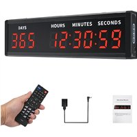 2025 Trend Large Digital Countdown Clock,LED Display, 999 Day Countdown Timer For Christmas, Count Up/Down Calendar For US US Pl