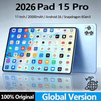 2026 New Original Global Edition Tablet Android 16 Pad 15 Pro 22GB+2TB Snapdragon8gen3 Tablet 5G Dual SlM Card WIFI HD 4K Mi Tab