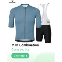 AliExpress sancuax SANCUAX Men's Cycling Jersey Set Summer Bicycle Short-Sleeved Shorts Suits Breathable Quick Dry Road Bike Clothing with Pockets