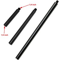 Aluminum Thread Extension Rod Arm Mount with 1/4" Male Female Extender Tube Poles for Action Camera Tripods Dash Cam