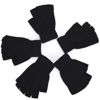 AliExpress Shmacax Women Fingerless Gloves Winter Warm Touch Screen Half Finger Gloves For Women Outdoor Cycling Velvet Mittens