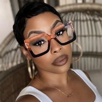 Retro Anti Blue Light Computer Glasses Frame Women Oversized Men Trendy Stylish Reading Eyeglasses Classic Spectacles Ouclos