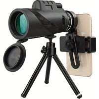 80x100 HD Monocular Telescope Get High-Power Views with Smartphone Adapter, Perfect for Bird Watching, Stargazing, Hunting