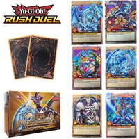 DIY 72Pcs New YU GI OH RUSH DUEL Cards Classical Duel Monster Collection Red&Blue eyes yugioh shiny Holographic Cards in English