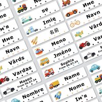 80pcs Personalized Name Labels Custom Waterproof Stickers Stick on Tag Kids Teacher Parents School Daycare - TD4611001