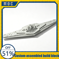4233 Parts Huge Space Battleship Sci-Fi Building Blocks Brick Kit Educational Assembly Toys Creative Birthday Gift For Boy Girls