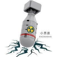 Moc Small Particle Building Blocks Little Boy Assembled Static Military Decorative Ornaments Toy Model Gift Collection