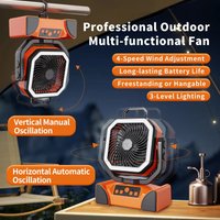 Outdoor Portable Fan 40000mAh Battery Operated withTurbo High-Speed Brushless Motor Auto-Swing for Camping Hiking Picnic BBQ