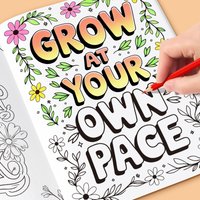 32 Pages Mental Health Coloring Book for Adults Happiness Small Moments Stress Relief Anti-Anxiety Therapy Gift