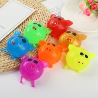 Sticky Pig Pig Head Water Ball Toy Splat Water Ball TPR Jello Pig Fidget Toy Cute Vent Toy Jello Pig Vent Toy Toddlers