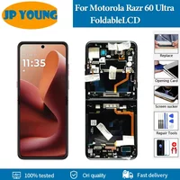 7.0" AMOLED Foldable LCD For Motorola Razr 60 Ultra LCD Display XT2551-6 Touch Screen Digitizer For Motorola Razr Ultra Replace