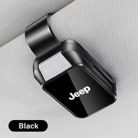 Magnetic Car Visor Sunglasses Holder Clip Eyeglasses Hanger For Jeep Renegade Wrangler Compass Gladiator Cherokee JL Accessories