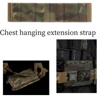 Outdoor Chest Hanging Extension Strap MOLLE Mounting Elastic Band Rope Hook Line Adhesive Surface Design Easy to use