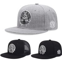 Adjustable Fashion Fastball Cap The Eye of God Faux Suede Hip Hop Snapback Hat Unisex Adult Outdoor Casual Sun Baseball Cap