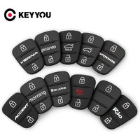 KEYYOU Replace Key Rubber Pad For Hyundai Kia Picanto RIO Solaris Accent Tucson l10 l20 l30 Rio Ceed Morning Elantra VERNA