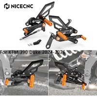 For KTM 390 Duke 2026 390 Duke 2025 390 Duke 2024 NICECNC Adjustable Rearset Foot Peg Kit Footrest For KTM 390 Duke 2024-2026