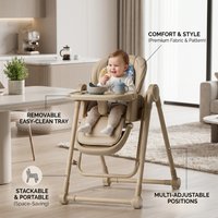 Ralsed Baby Dining Chair. Children's Multifunctional Foldable Dining Chair. Convenient Baby Eating Dining Chair. Baby Recliner