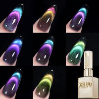 XEIJAYI 15ml Cat's Eye 8-Color Nail Polish 8-Piece Set with Magnets New Whitening Glitter Nail Art Suitable for Female