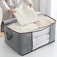 1pc Zippered Storage Bag for Closet King Comforter, pillow, quilt, bedding, Clothes, Blanket Organizers with Large Clear Window
