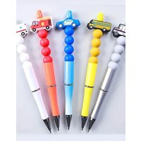 6/25PCS automotive series silicone bead set, perfect for DIY handmade crafts such as keychains, necklaces, bracelets, etc