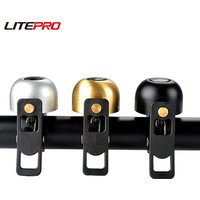 Litepro 1PC MTB Bicycle Copper Bell For Brompton Fnhon Folding Bike Mini Reto Horn Compatible With 21-23MM Handlebar