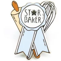 Novelty STAR BAKER Hard Enamel Pin Lapel Pins Badge Brooch