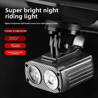 AliExpress NONE 5 Modes Bicycle Front Lamp Type-C Rechangeable Bike Headlamp High Beam Low Beam Bike Handlebar Headlight Bicycle Accessories
