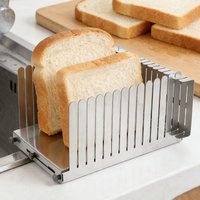 Kitchen Bread Slicing Guide Stainless Steel Homemade Bread Loaf Toast Slicing Auxiliary Tool for Cakes Bagels Commercial Baking