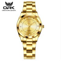 OPK-Montre à quartz étanche pour femme, or Shoous, diamant, montre-bracelet, acier inoxydable, à la mode et élégante