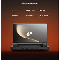6inch 1080P 120Hz AMOLED Screen 6000mAh Portable Android Thor Game Console Handheld Console Dual Screen Flip Game Machine