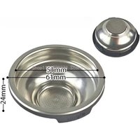 2PCS Coffee Filter Basket For Ninja Luxe Cafe ES601 ES655 ES701 Espresso Machine 51MM Portafilter Ninja Coffee Accessories