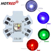 10PCS 5050-T6L2 XLM Ceramic RGBW RGB White Color 12W High Power LED Lamp 4-Chip 20mm Star PCB Board DIY for Stage Lighting Bead