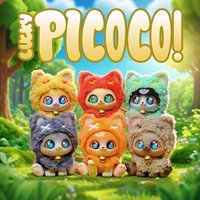 Supergg Picoco Lucky Cloak Cat Series Blind Box Trendy Toy Multiple Styles Cute Doll Backpack Pendant Mystery Box Surprise Gifts