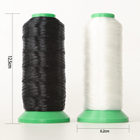 Amo 0.2mm 4600M Long Crystal Clear Nylon Invisible Thread For Blind Stitching Lightweight Fabrics Transparent White and Black