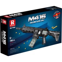 Blocs de construction de fusil d'assaut militaire 77004, modèle de construction, pistolet électrique en briques, jouets DIY pour garçons, coffret cadeau de noël, en STOCK